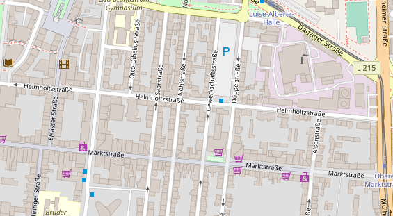 Friseur auf Satellitenbild