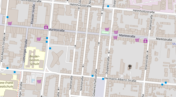 Friseur auf Satellitenbild