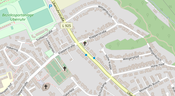 Friseur auf Satellitenbild