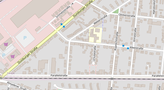 Friseur auf Satellitenbild