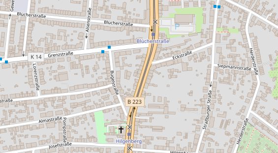 Friseur auf Satellitenbild