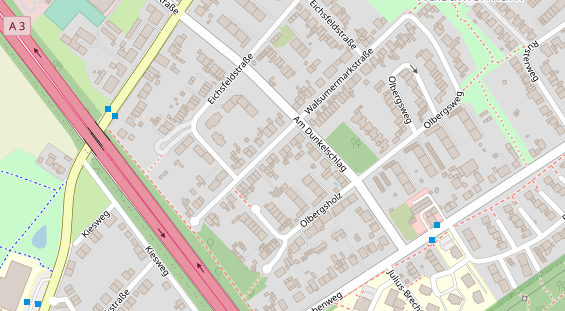 Friseur auf Satellitenbild