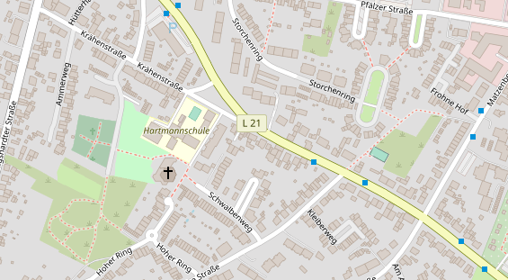 Friseur auf Satellitenbild