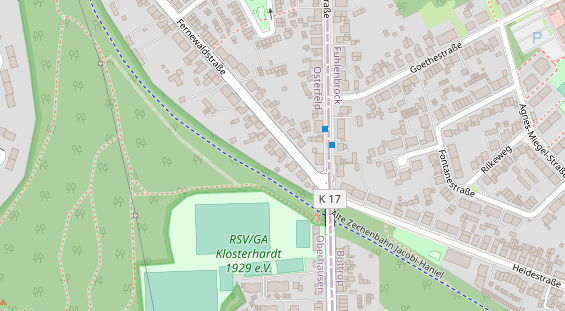 Friseur auf Satellitenbild