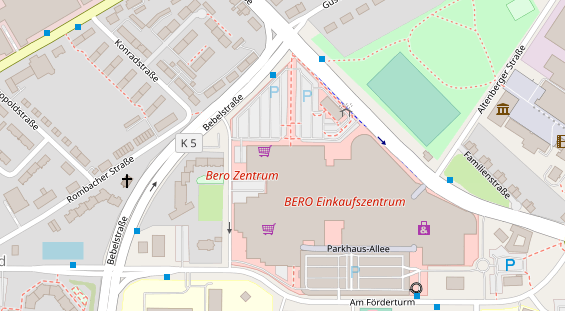 Friseur auf Satellitenbild