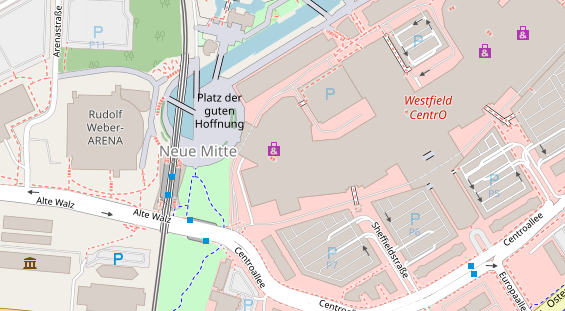 Friseur auf Satellitenbild