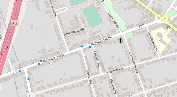 Friseur auf Satellitenbild