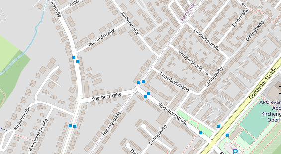 Friseur auf Satellitenbild