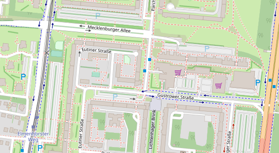Friseur auf Satellitenbild