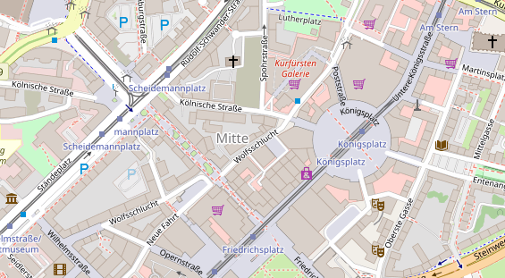 Friseur auf Satellitenbild