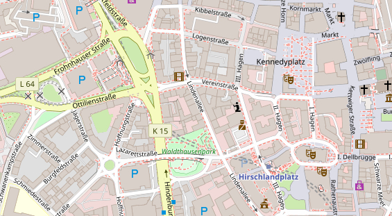 Friseur auf Satellitenbild