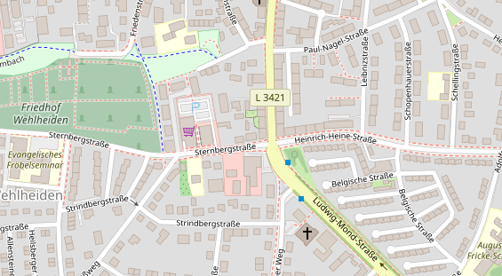 Friseur auf Satellitenbild