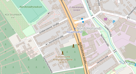 Friseur auf Satellitenbild