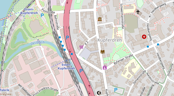 Friseur auf Satellitenbild