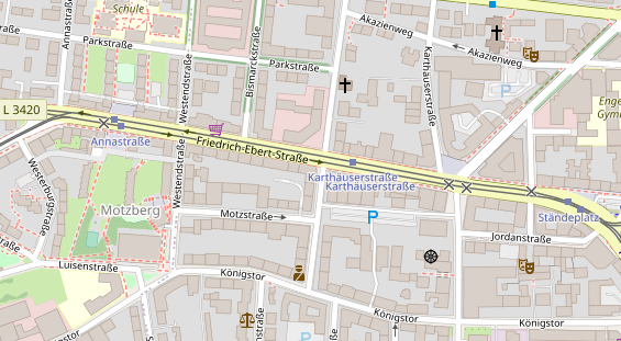 Friseur auf Satellitenbild