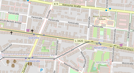 Friseur auf Satellitenbild