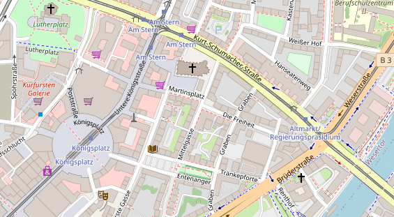 Friseur auf Satellitenbild