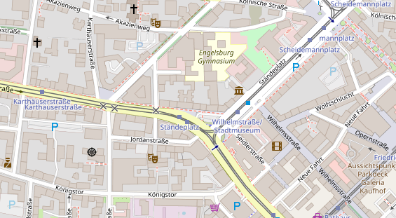 Friseur auf Satellitenbild