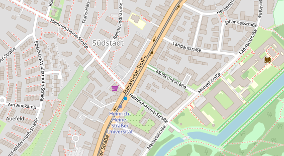 Friseur auf Satellitenbild