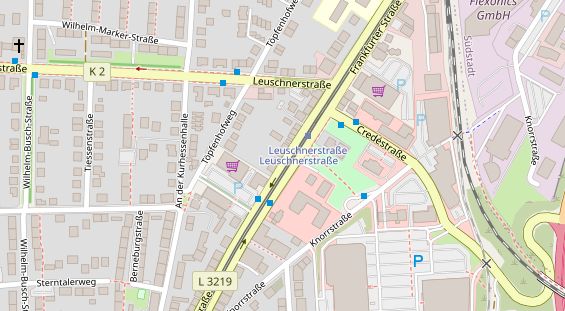 Friseur auf Satellitenbild