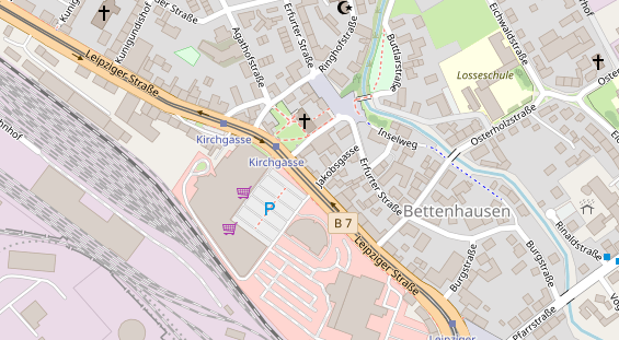 Friseur auf Satellitenbild