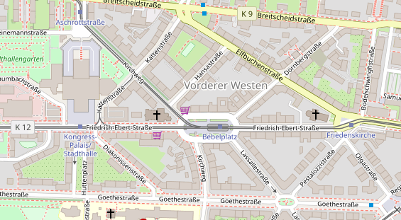 Friseur auf Satellitenbild