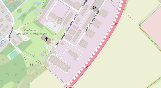 Friseur auf Satellitenbild