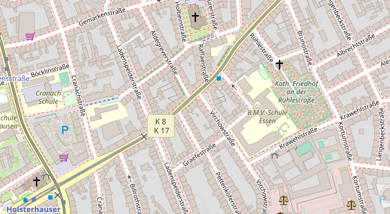 Friseur auf Satellitenbild