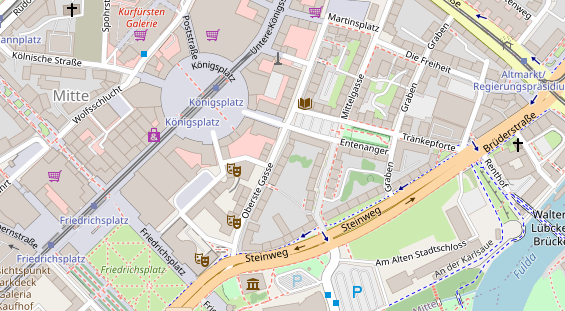 Friseur auf Satellitenbild