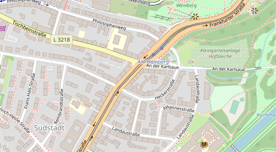 Friseur auf Satellitenbild