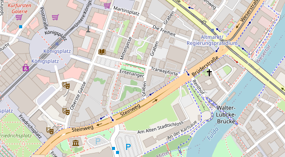 Friseur auf Satellitenbild