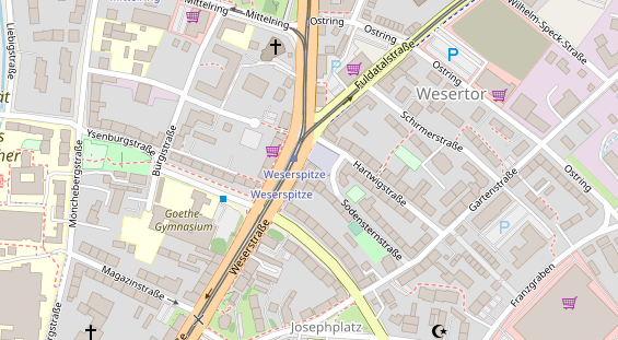 Friseur auf Satellitenbild