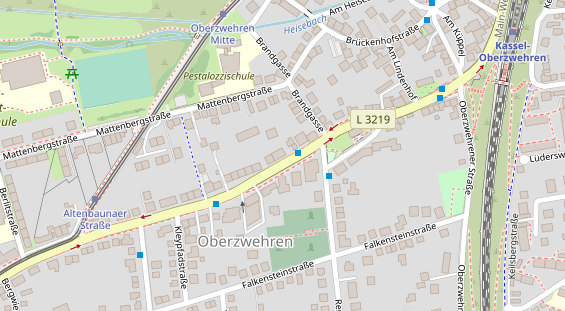 Friseur auf Satellitenbild