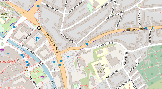 Friseur auf Satellitenbild