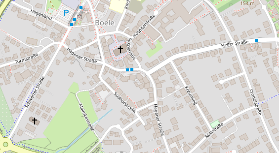 Friseur auf Satellitenbild