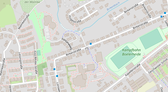 Friseur auf Satellitenbild