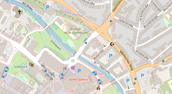 Friseur auf Satellitenbild