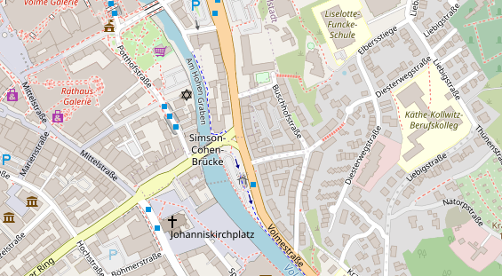 Friseur auf Satellitenbild