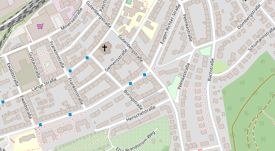 Friseur auf Satellitenbild