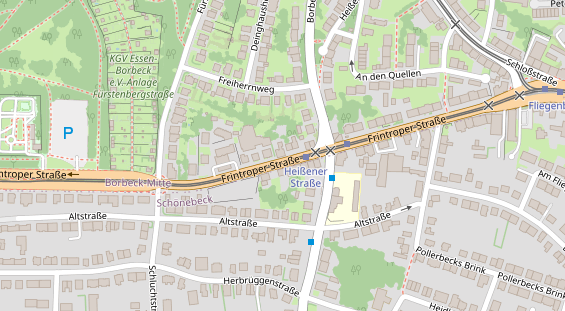 Friseur auf Satellitenbild