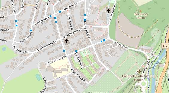 Friseur auf Satellitenbild