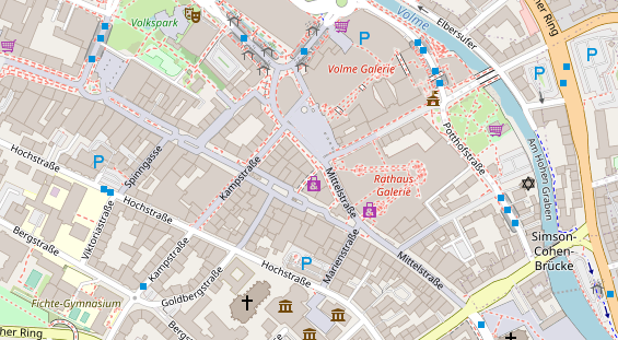 Friseur auf Satellitenbild