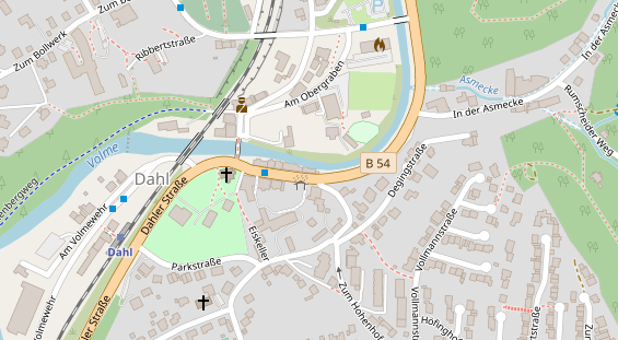 Friseur auf Satellitenbild