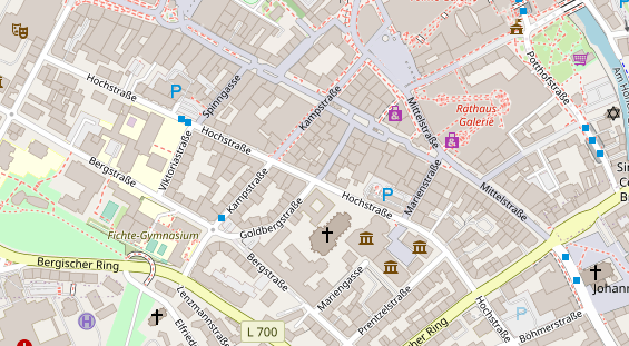 Friseur auf Satellitenbild