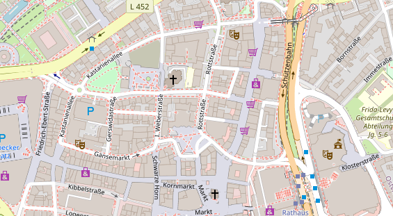 Friseur auf Satellitenbild