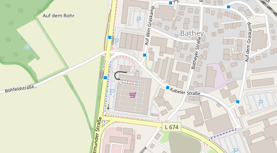 Friseur auf Satellitenbild