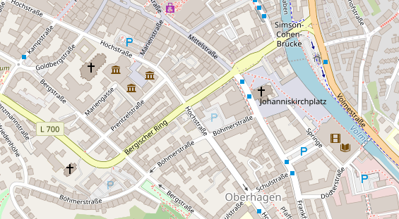 Friseur auf Satellitenbild