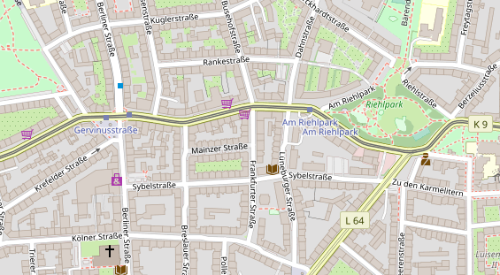 Friseur auf Satellitenbild