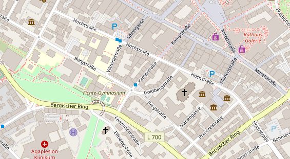 Friseur auf Satellitenbild