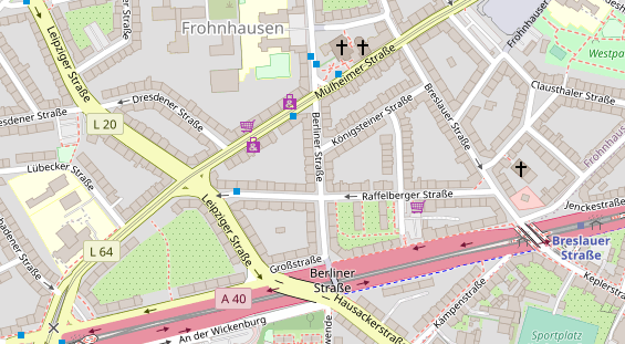 Friseur auf Satellitenbild